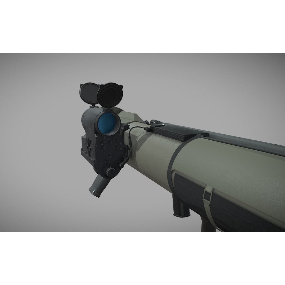 Carl Gustaf 3D Model – High Poly Recoilless Rifle, FBX - View 8
