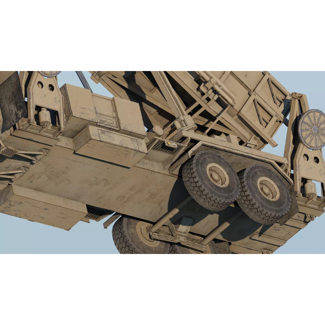 MIM-104 Patriot 3D Model – Rigged Low-Poly Game Asset, FBX, OBJ - View 10