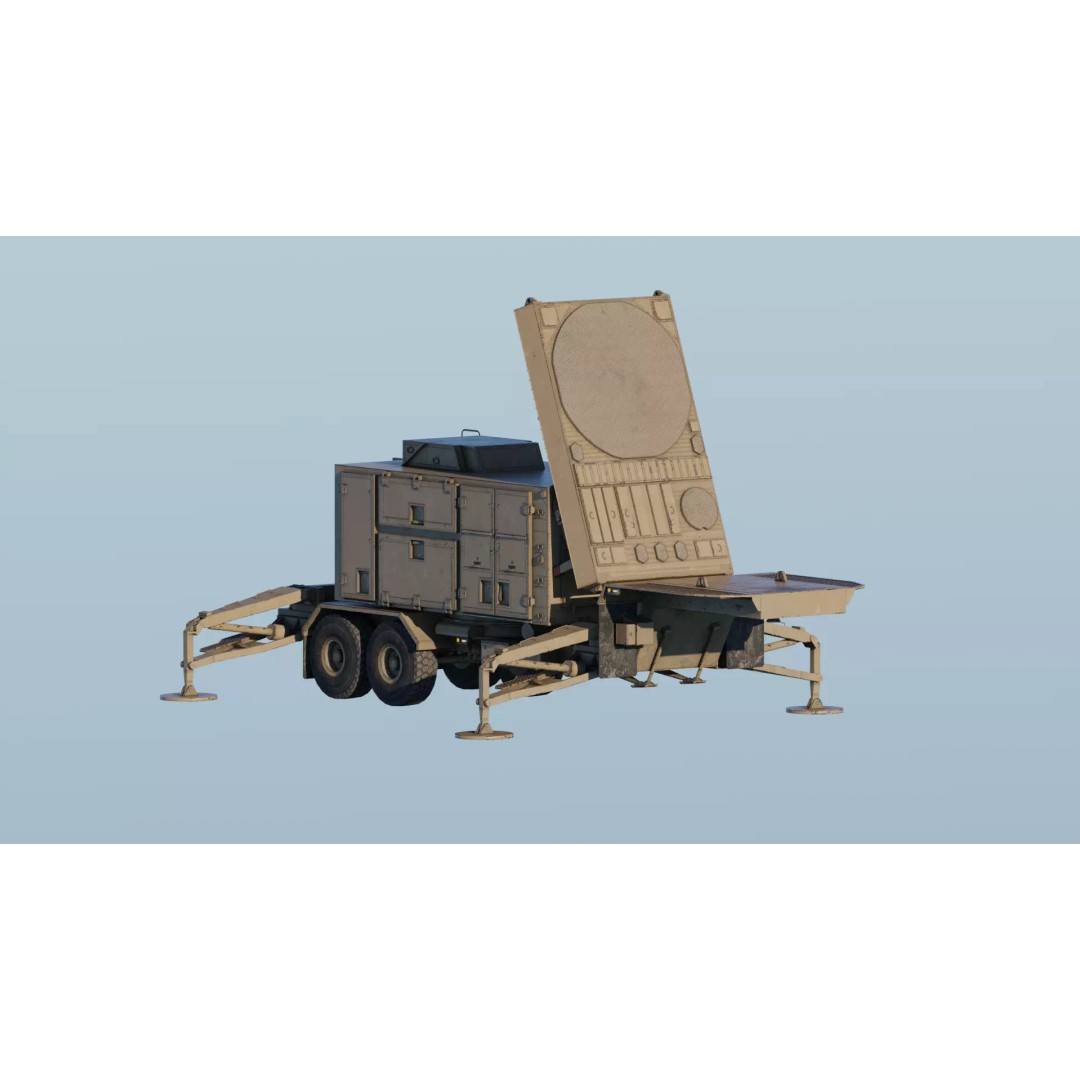 MIM-104 Patriot 3D Model – Rigged Low-Poly Game Asset, FBX, OBJ - View 12