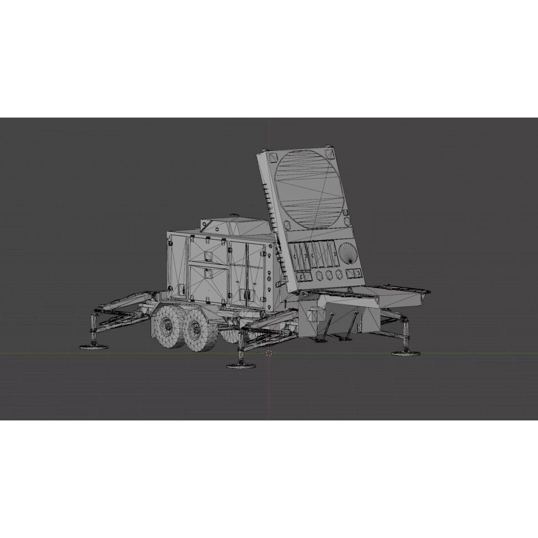 MIM-104 Patriot 3D Model – Rigged Low-Poly Game Asset, FBX, OBJ - View 13