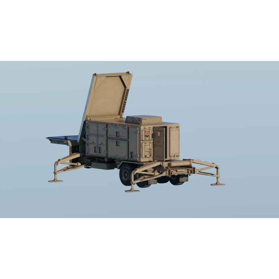 MIM-104 Patriot 3D Model – Rigged Low-Poly Game Asset, FBX, OBJ - View 14