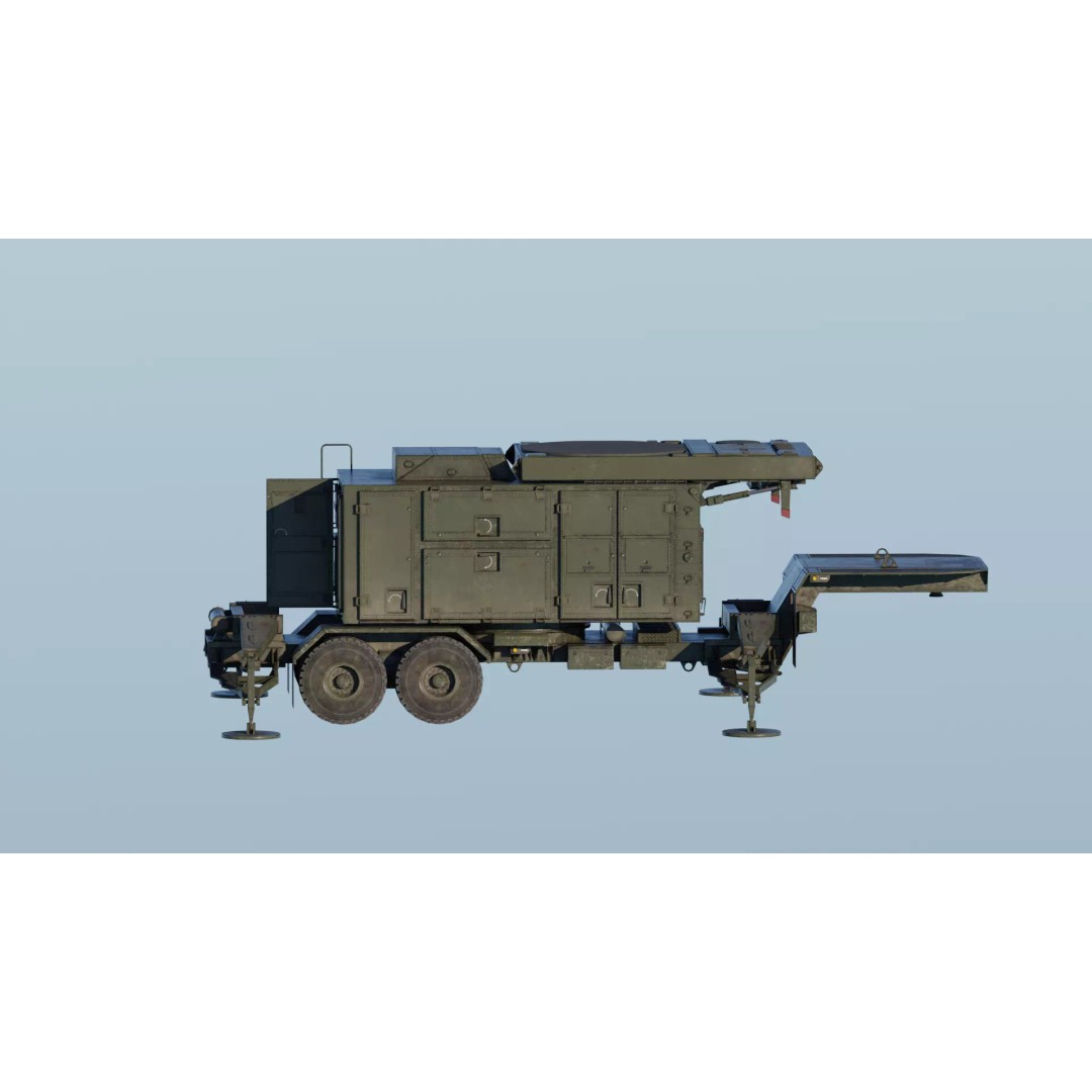 MIM-104 Patriot 3D Model – Rigged Low-Poly Game Asset, FBX, OBJ - View 15