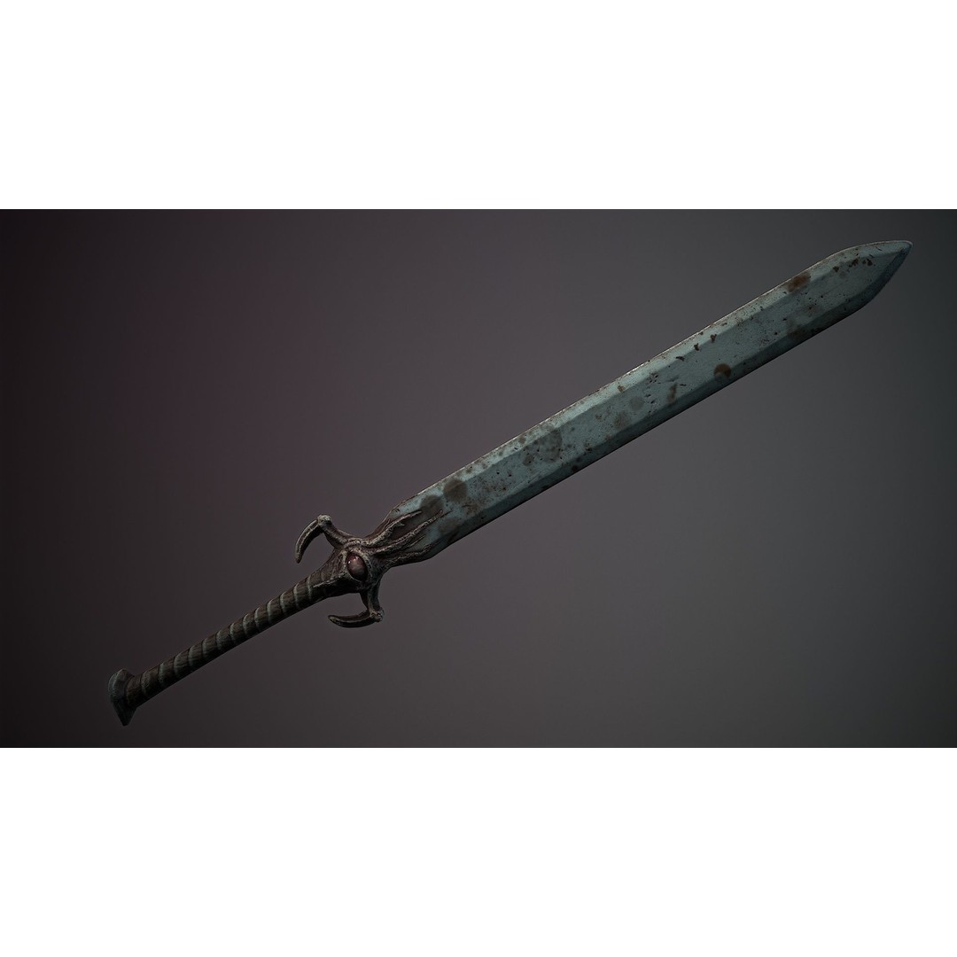 Organic Weapons 3D Model – Low Poly Game-Ready PBR Asset, FBX