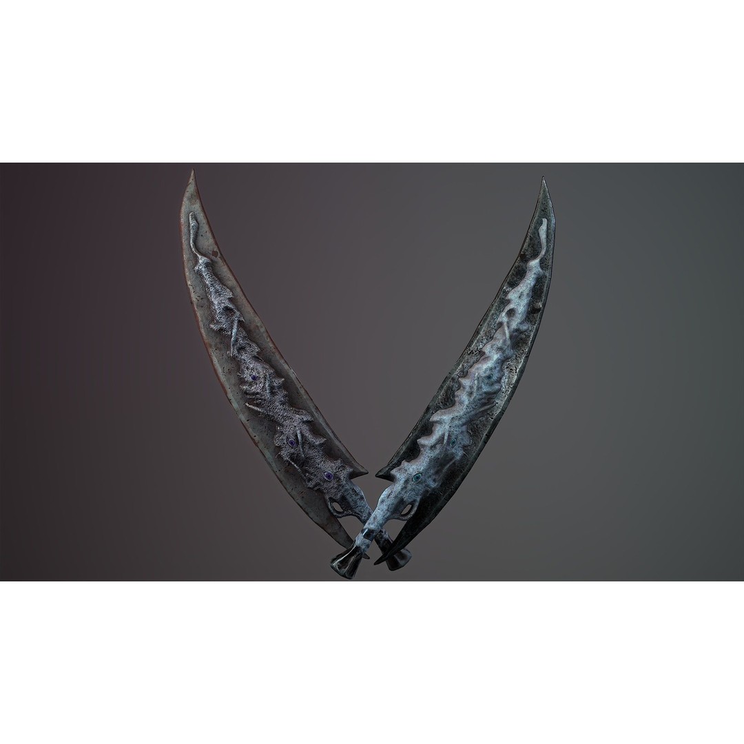 Organic Weapons 3D Model – Low Poly Game-Ready PBR Asset, FBX - View 13
