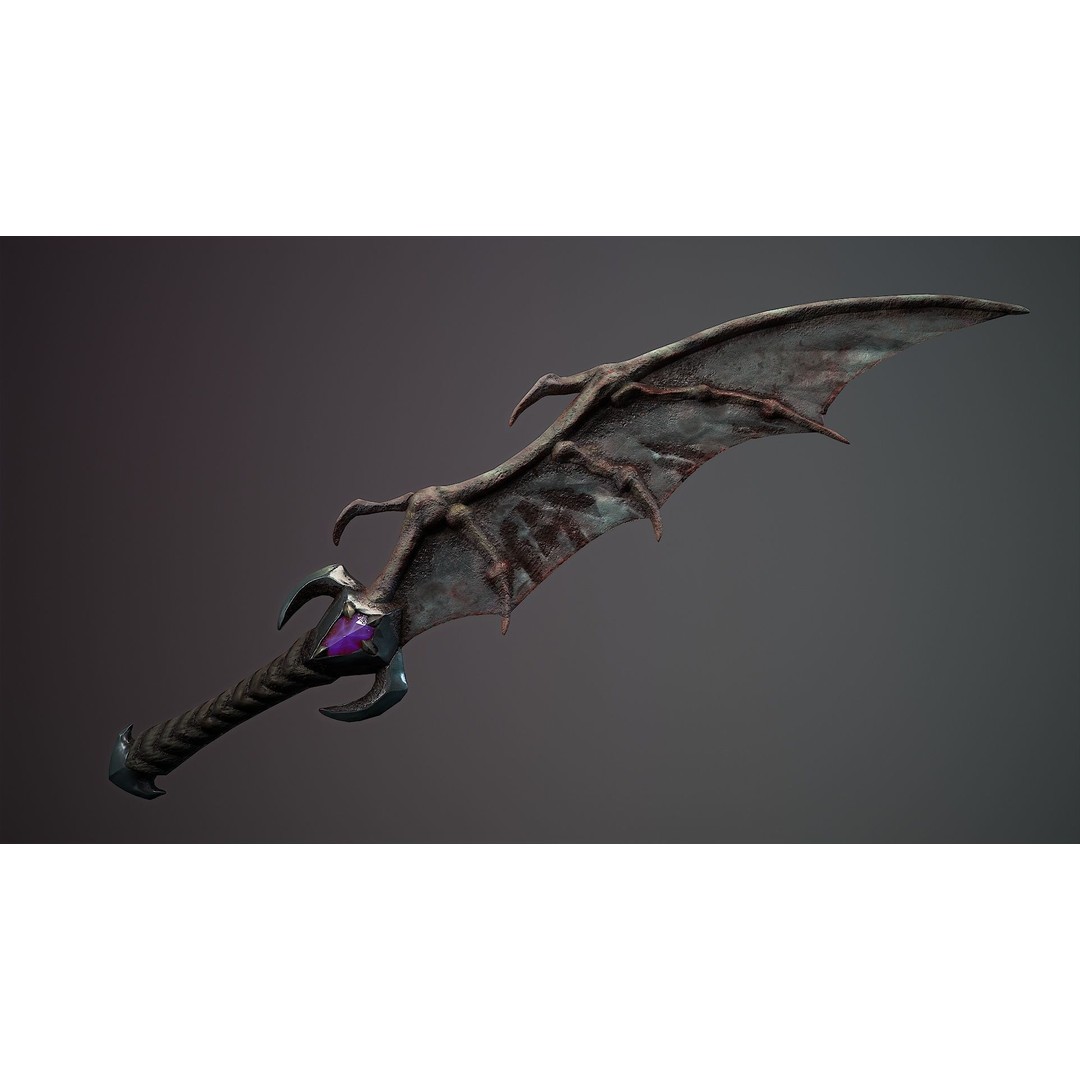 Organic Weapons 3D Model – Low Poly Game-Ready PBR Asset, FBX - View 16