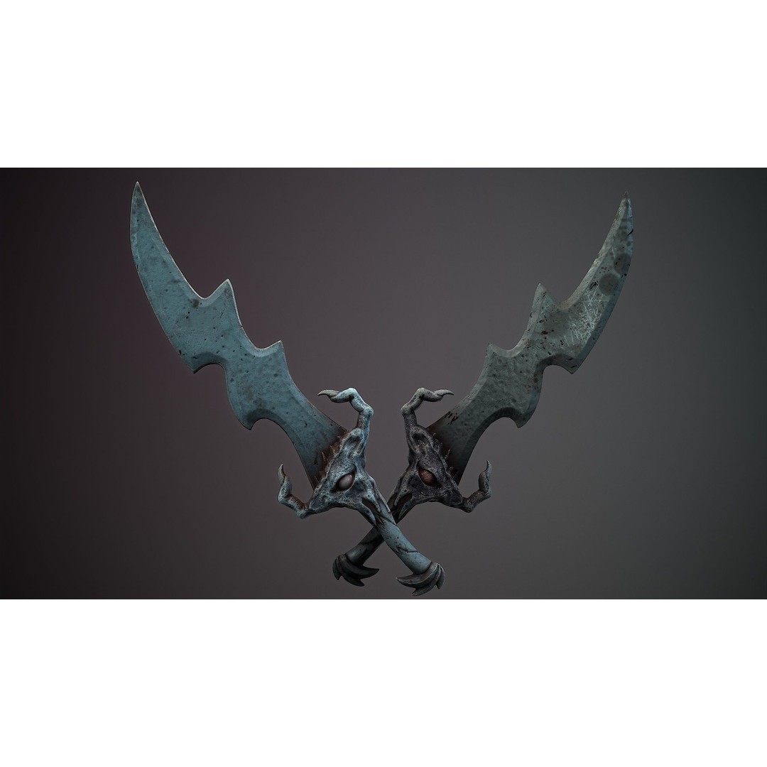 Organic Weapons 3D Model – Low Poly Game-Ready PBR Asset, FBX - View 17