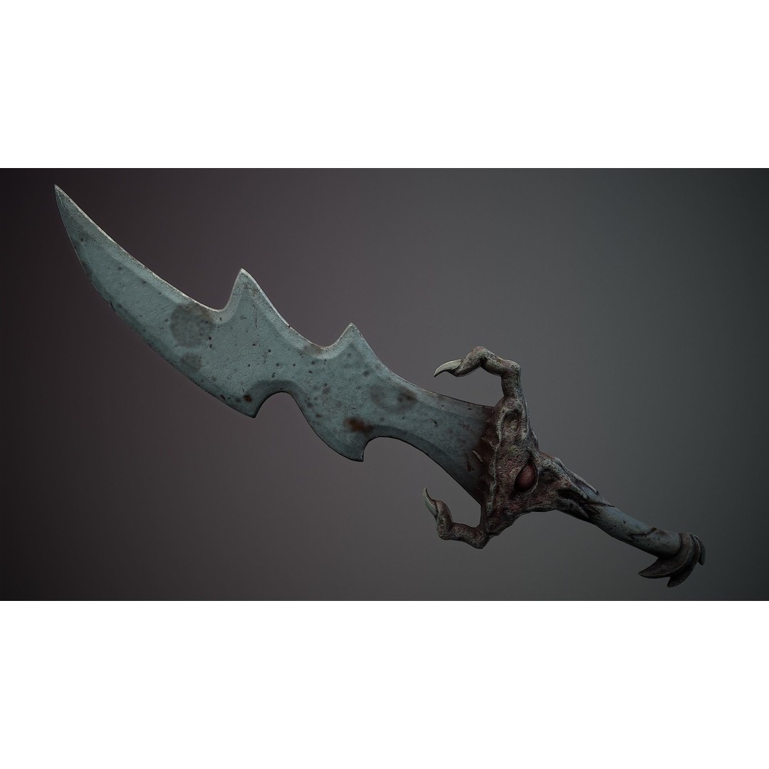 Organic Weapons 3D Model – Low Poly Game-Ready PBR Asset, FBX - View 18