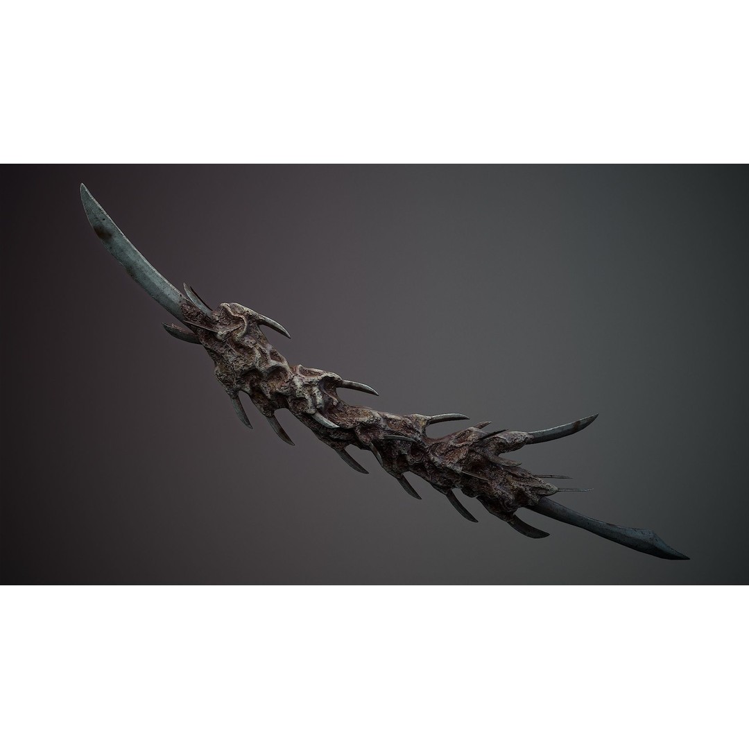 Organic Weapons 3D Model – Low Poly Game-Ready PBR Asset, FBX - View 19