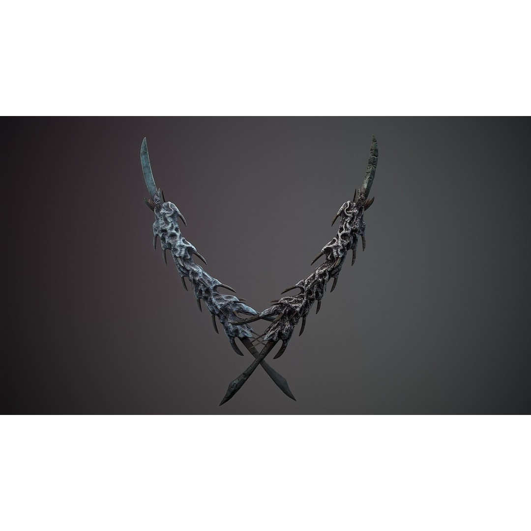 Organic Weapons 3D Model – Low Poly Game-Ready PBR Asset, FBX - View 20