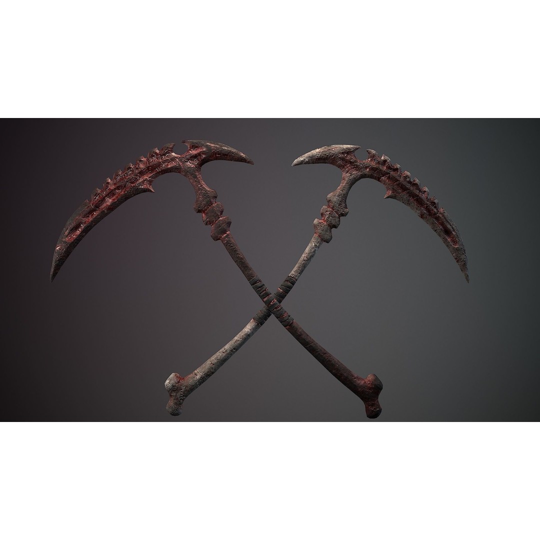 Organic Weapons 3D Model – Low Poly Game-Ready PBR Asset, FBX - View 23