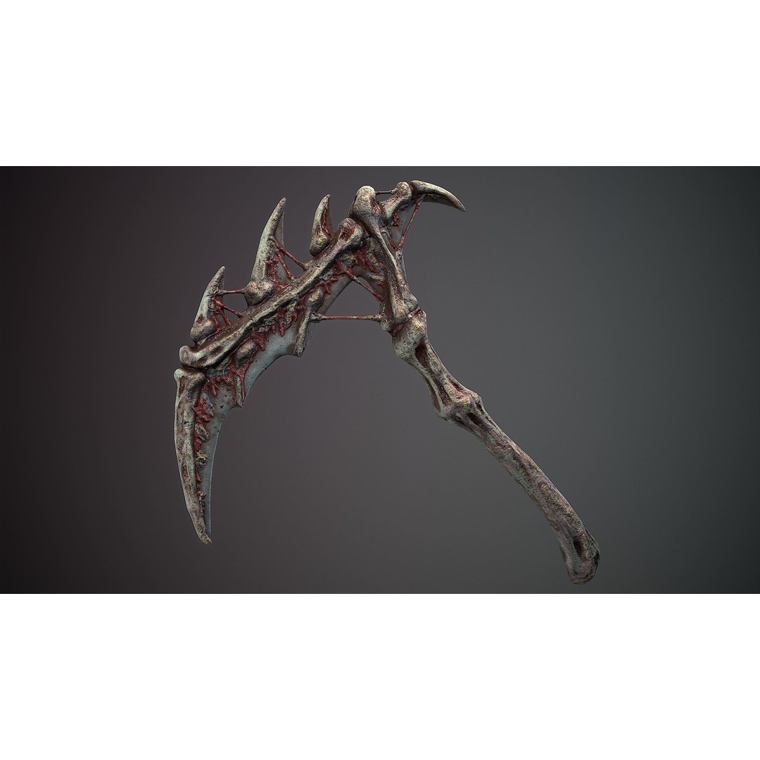 Organic Weapons 3D Model – Low Poly Game-Ready PBR Asset, FBX - View 4