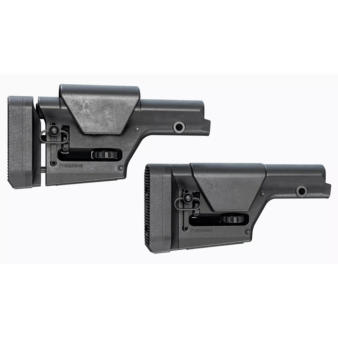 Magpul PRS Stock 3D Model – Low Poly Game-Ready Asset, FBX/OBJ - View 6