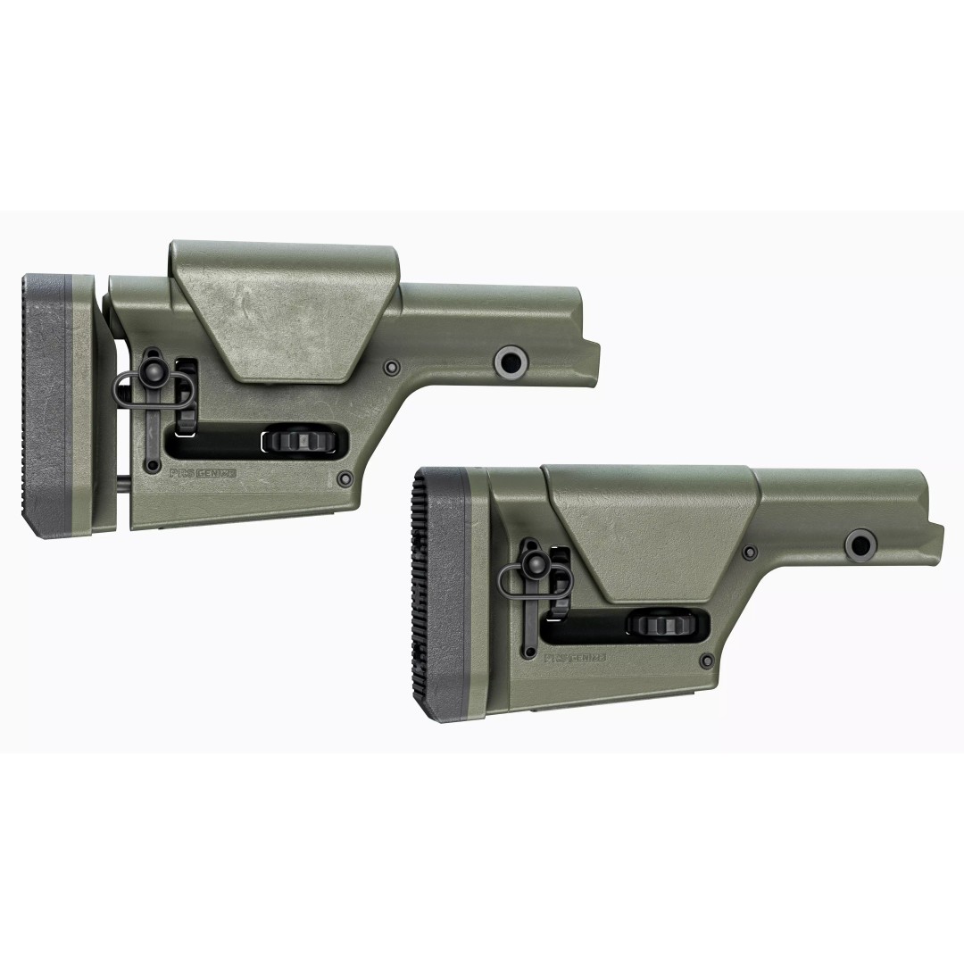 Magpul PRS Stock 3D Model – Low Poly Game-Ready Asset, FBX/OBJ - View 7