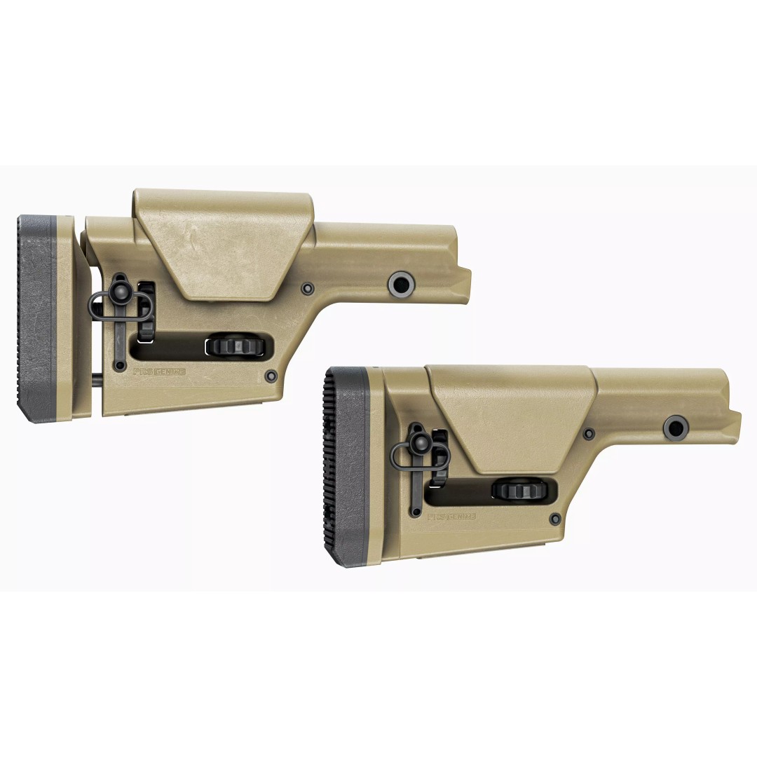 Magpul PRS Stock 3D Model – Low Poly Game-Ready Asset, FBX/OBJ - View 8