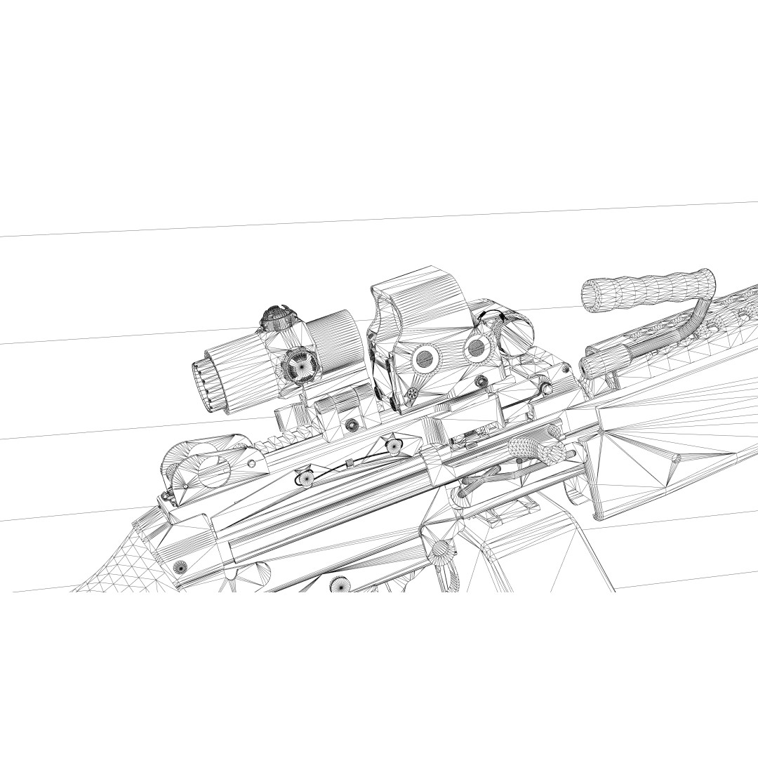 Optical Sight Pack 3D Model – Low Poly Game-Ready FPS Sights, FBX & OBJ - View 15