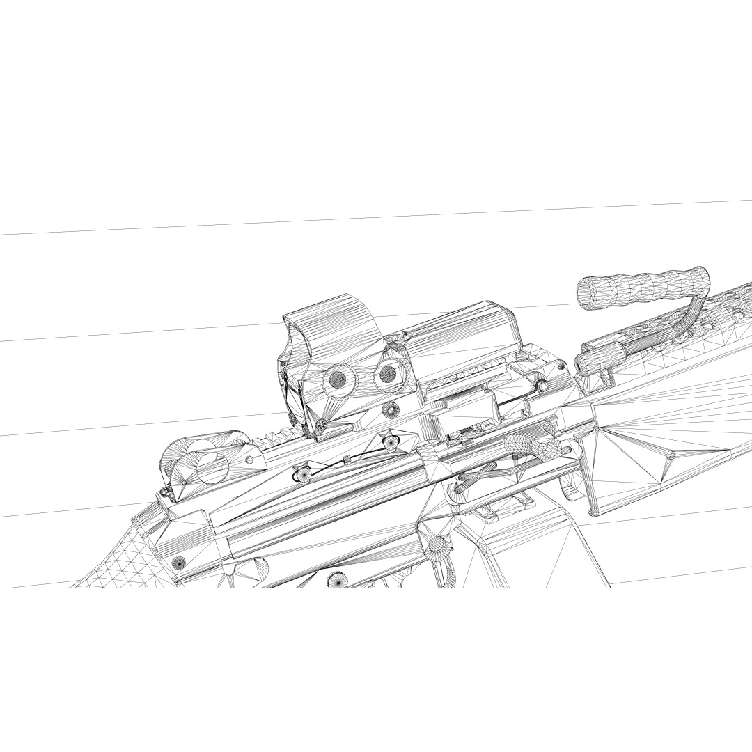 Optical Sight Pack 3D Model – Low Poly Game-Ready FPS Sights, FBX & OBJ - View 19