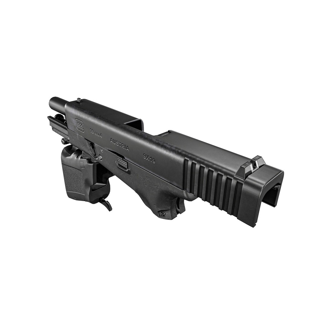 Full Conceal Folding GLOCK 19 3D Model – Low Poly PBR Game Asset, FBX - View 26