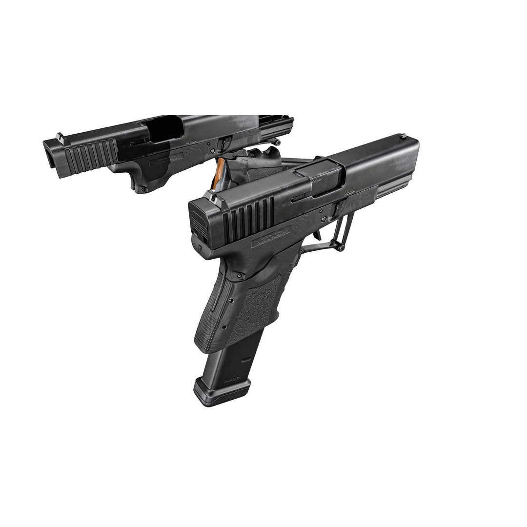 Full Conceal Folding GLOCK 19 3D Model – Low Poly PBR Game Asset, FBX - View 28