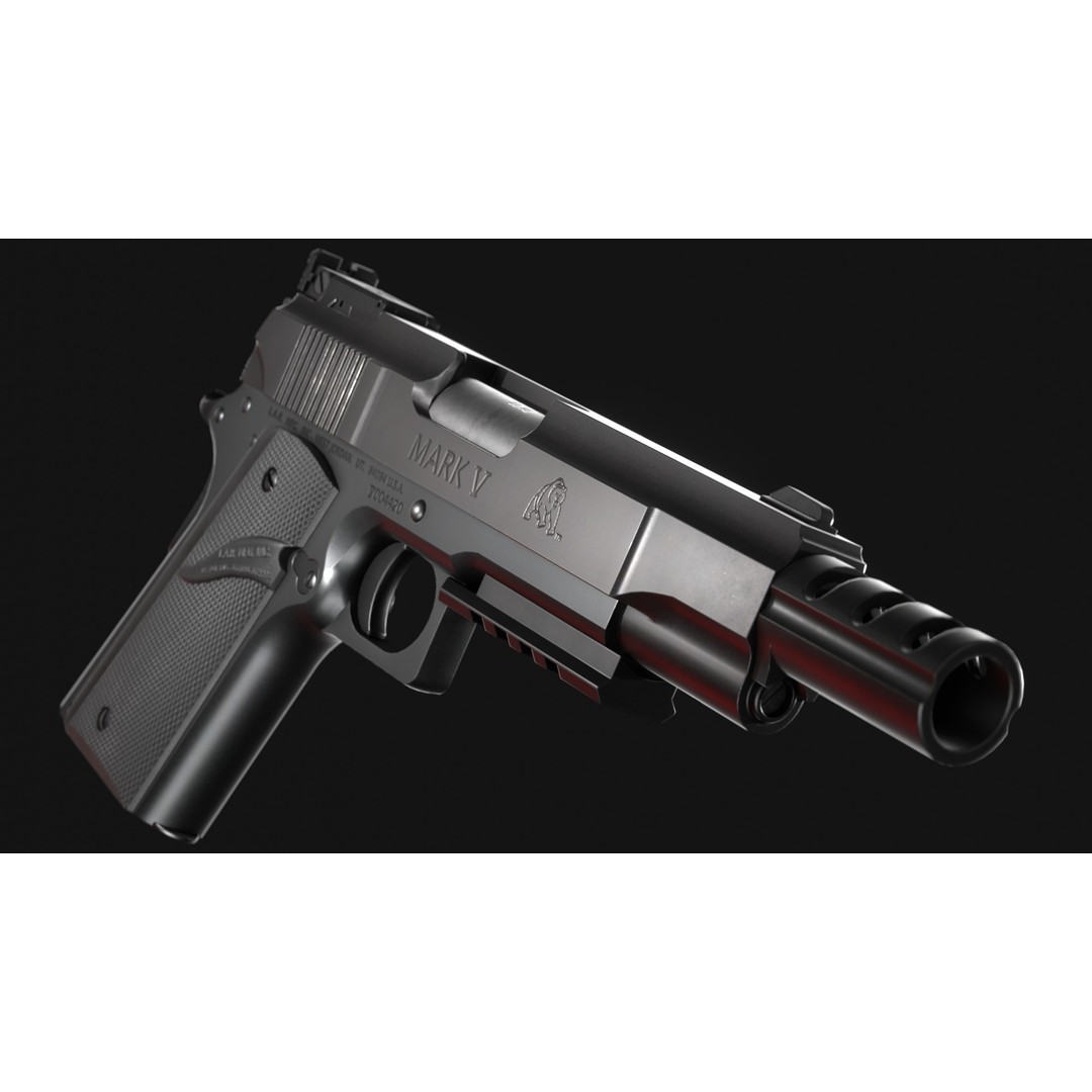 LAR Grizzly Mark V 3D Model – Low Poly Game Asset, FBX, OBJ - View 15