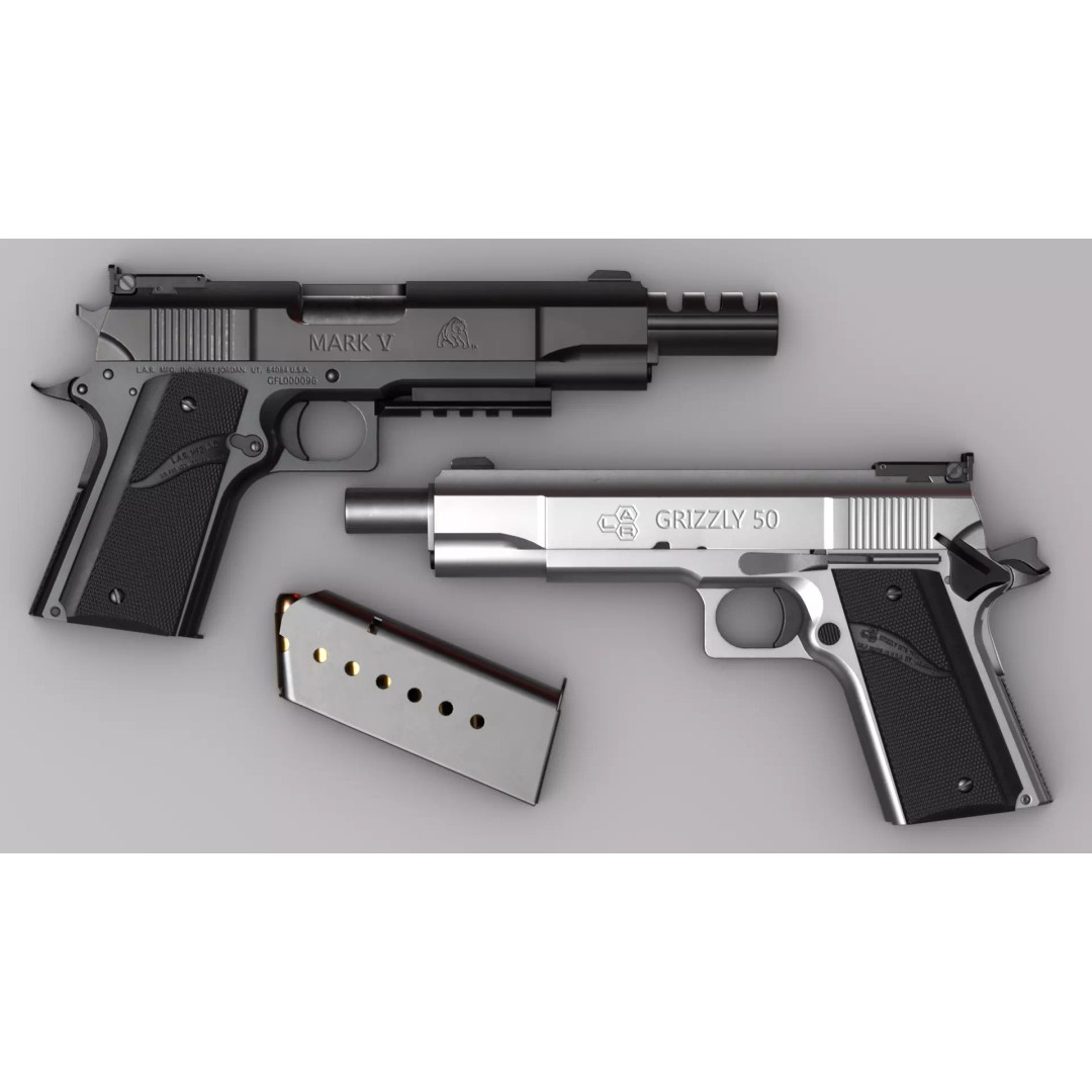 LAR Grizzly Mark V 3D Model – Low Poly Game Asset, FBX, OBJ - View 2