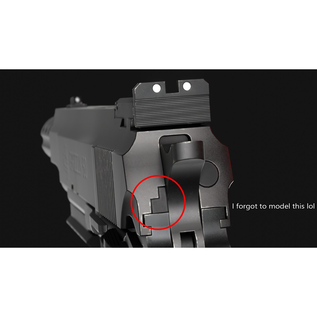 LAR Grizzly Mark V 3D Model – Low Poly Game Asset, FBX, OBJ - View 4