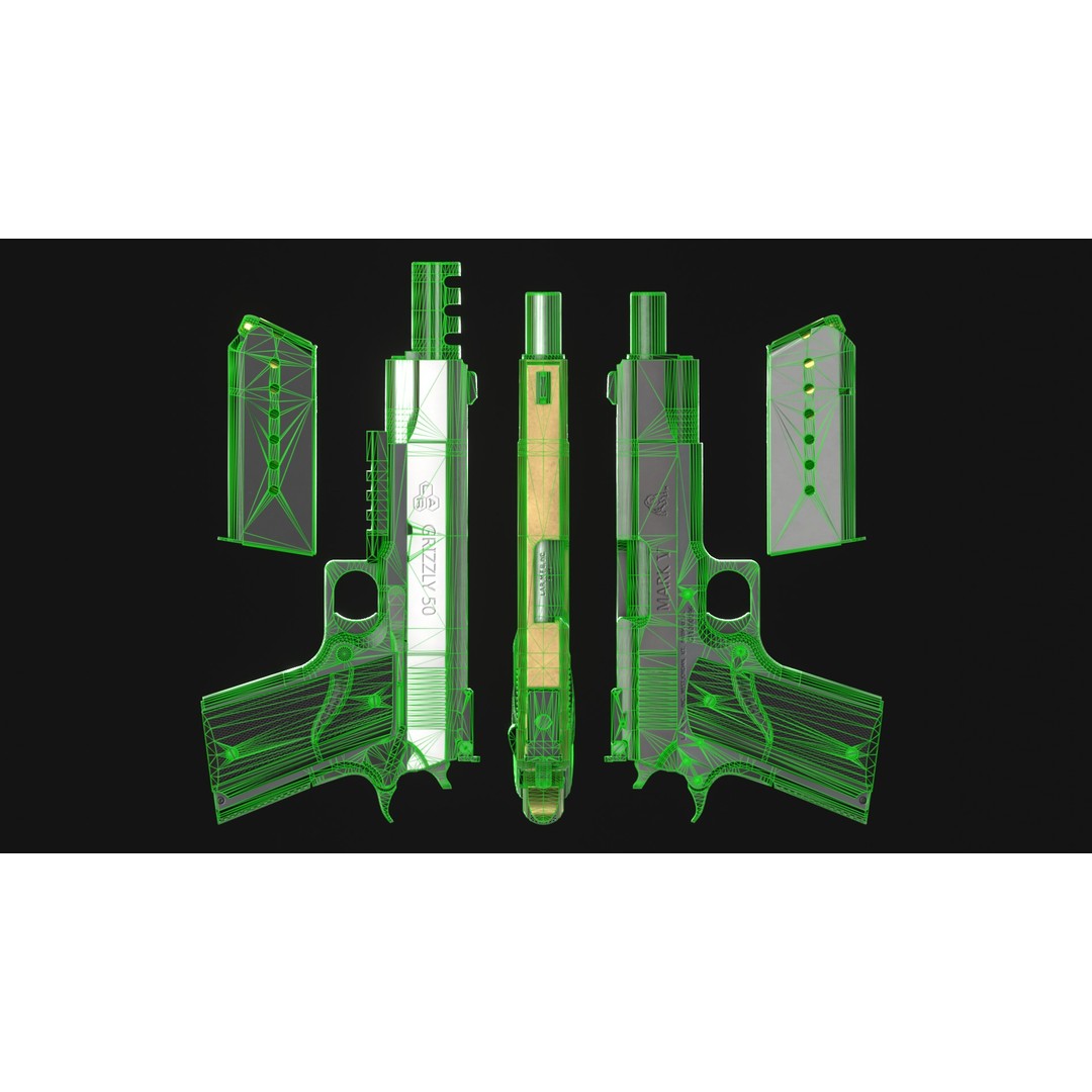 LAR Grizzly Mark V 3D Model – Low Poly Game Asset, FBX, OBJ - View 6