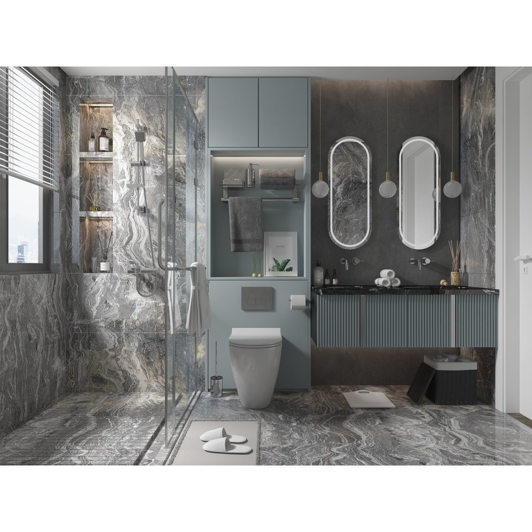 Modern Bathroom 3D Model – High Poly Collection for Interior Design