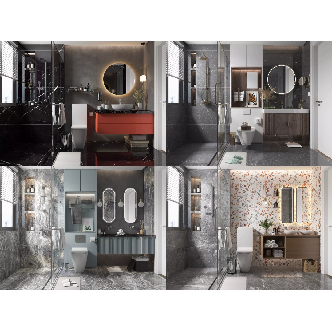 Modern Bathroom 3D Model – High Poly Collection for Interior Design - View 2