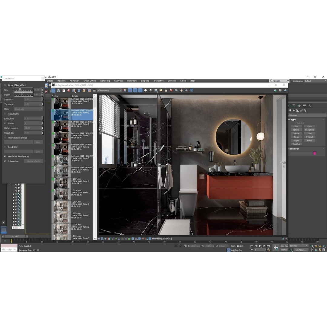 Modern Bathroom 3D Model – High Poly Collection for Interior Design - View 5