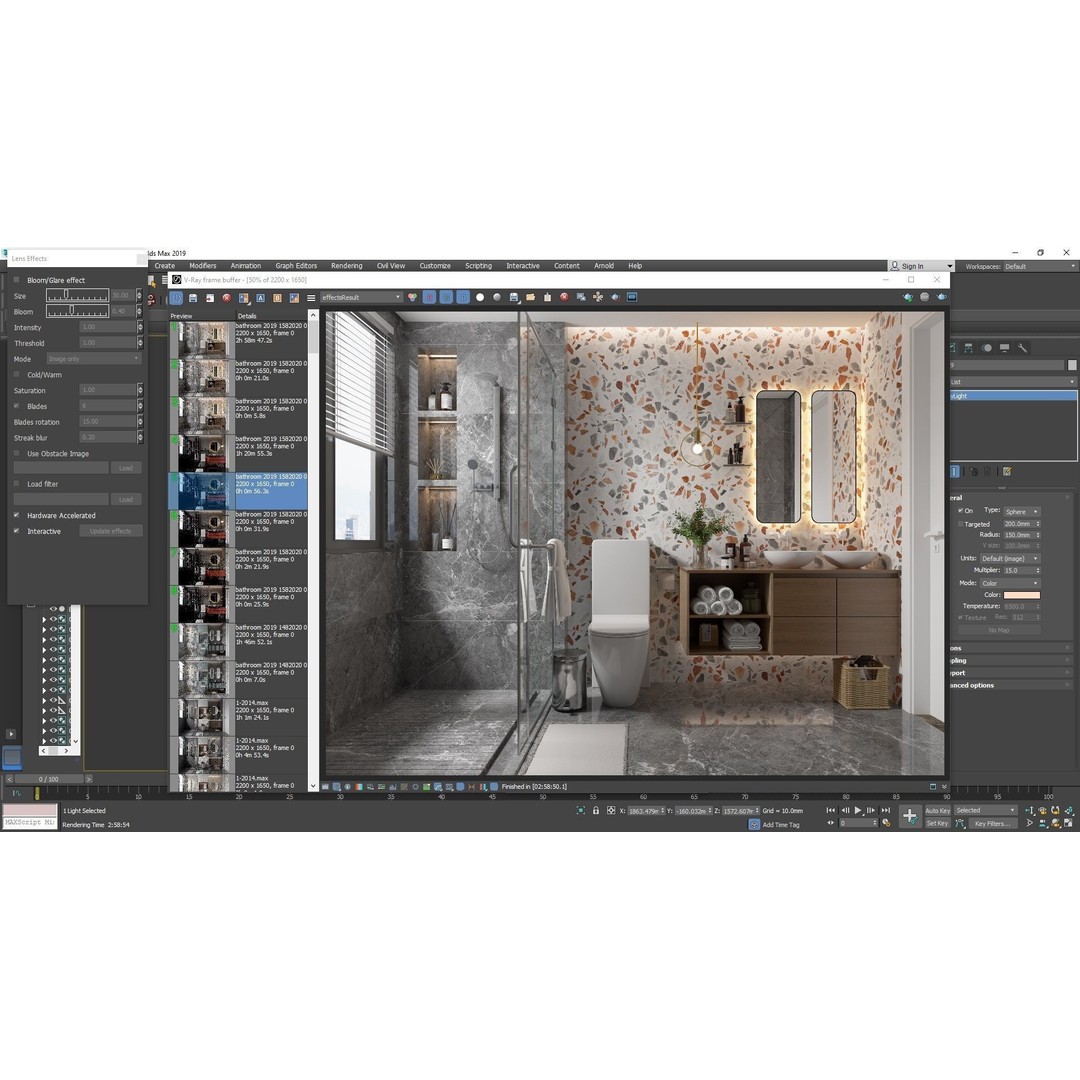 Modern Bathroom 3D Model – High Poly Collection for Interior Design - View 6