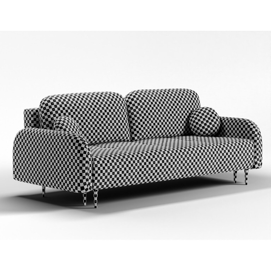 Cloud Sofa 3D Model – High Poly Furniture Asset for Interior Design - View 7