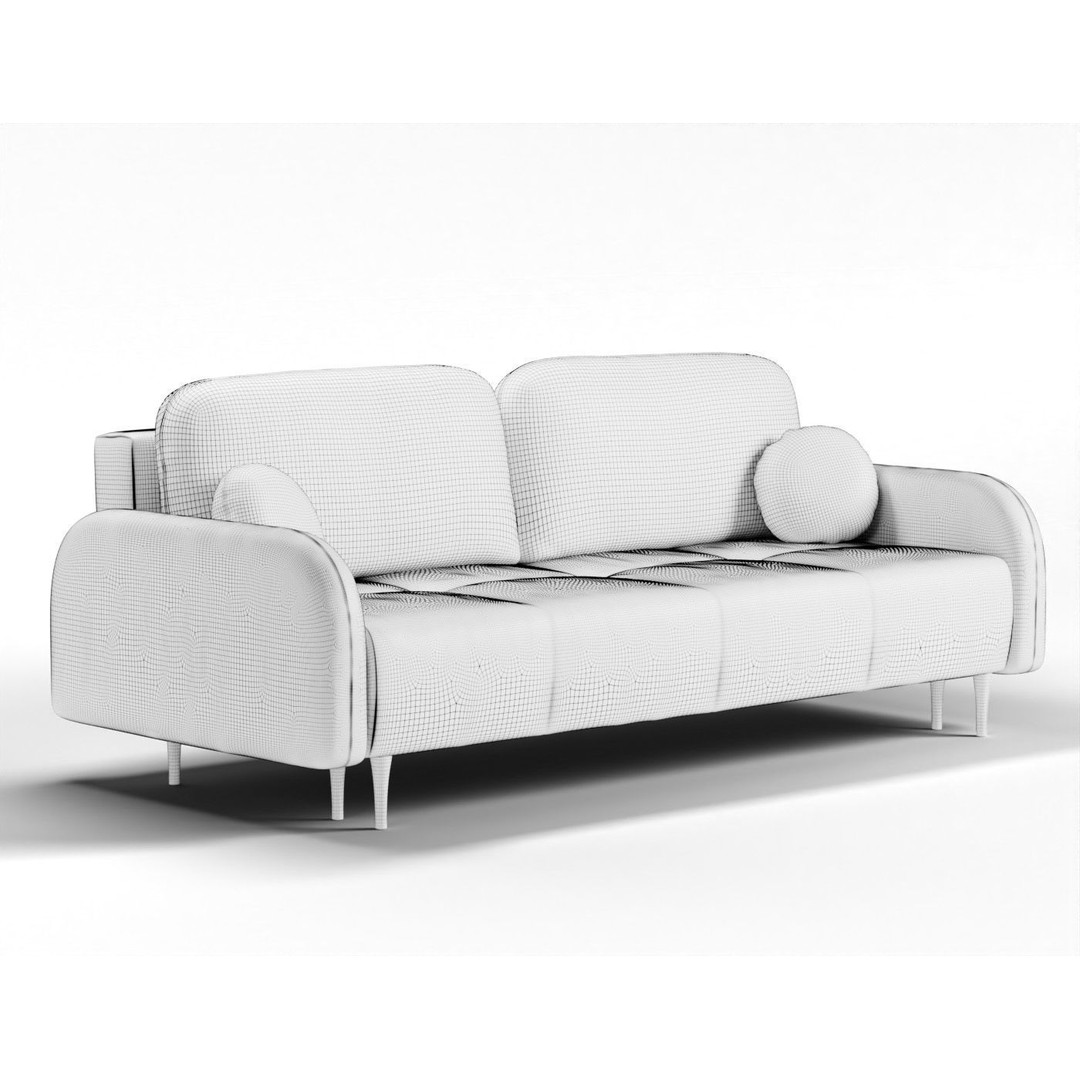 Cloud Sofa 3D Model – High Poly Furniture Asset for Interior Design - View 8