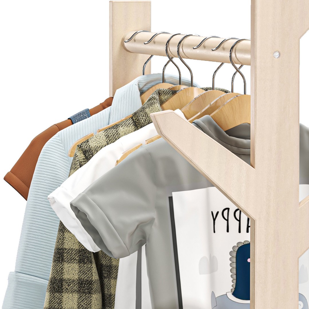 Kid Clothes Set 03 3D Model – PBR Textured, Game Ready, FBX, OBJ - View 5