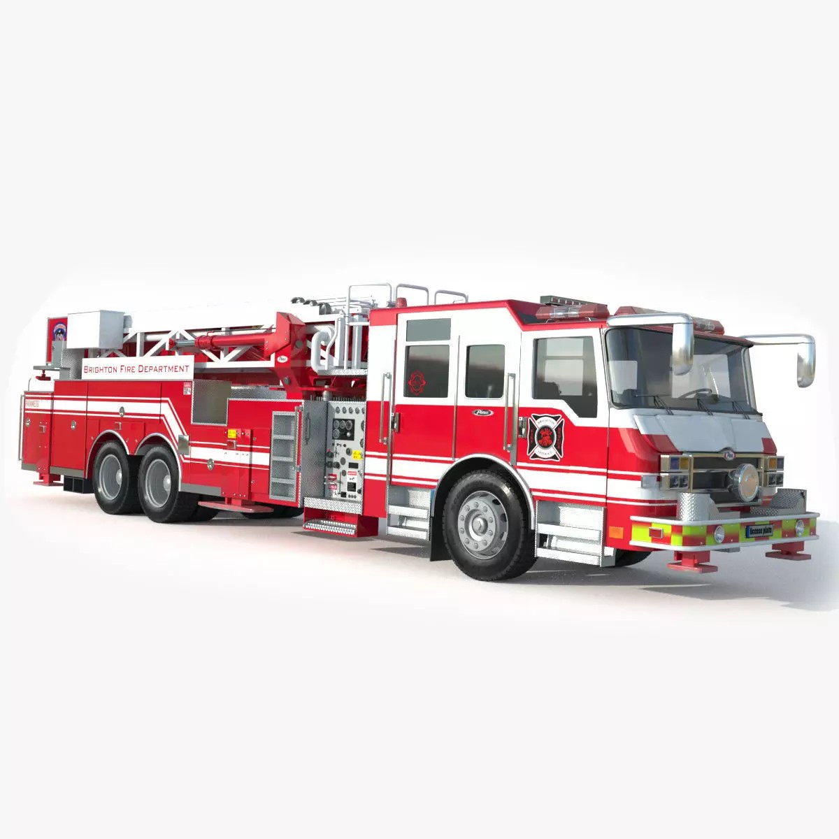 Brighton Fire Aerial Pierce 1 - Game-Ready 3D Model - View 2