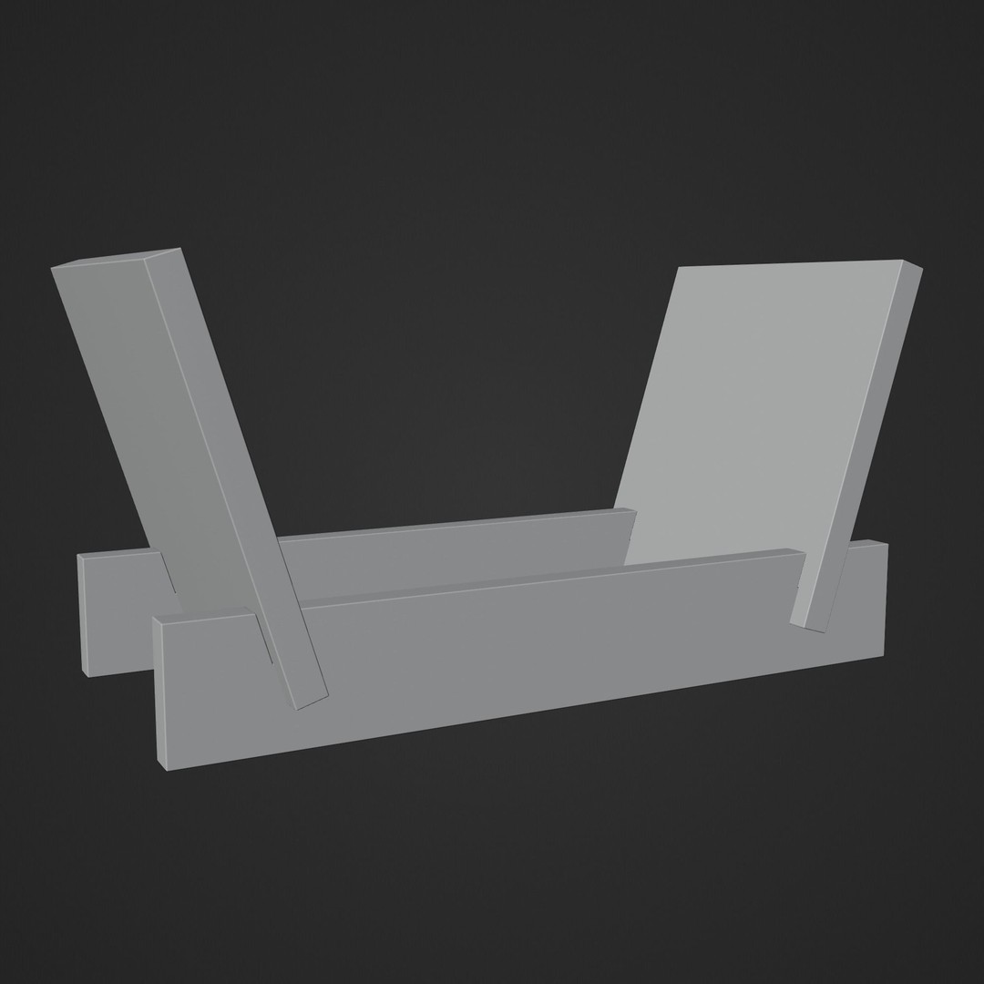 Vinyl Storage 3D Model – Realistic Furniture Organizer, FBX, Blender - View 18