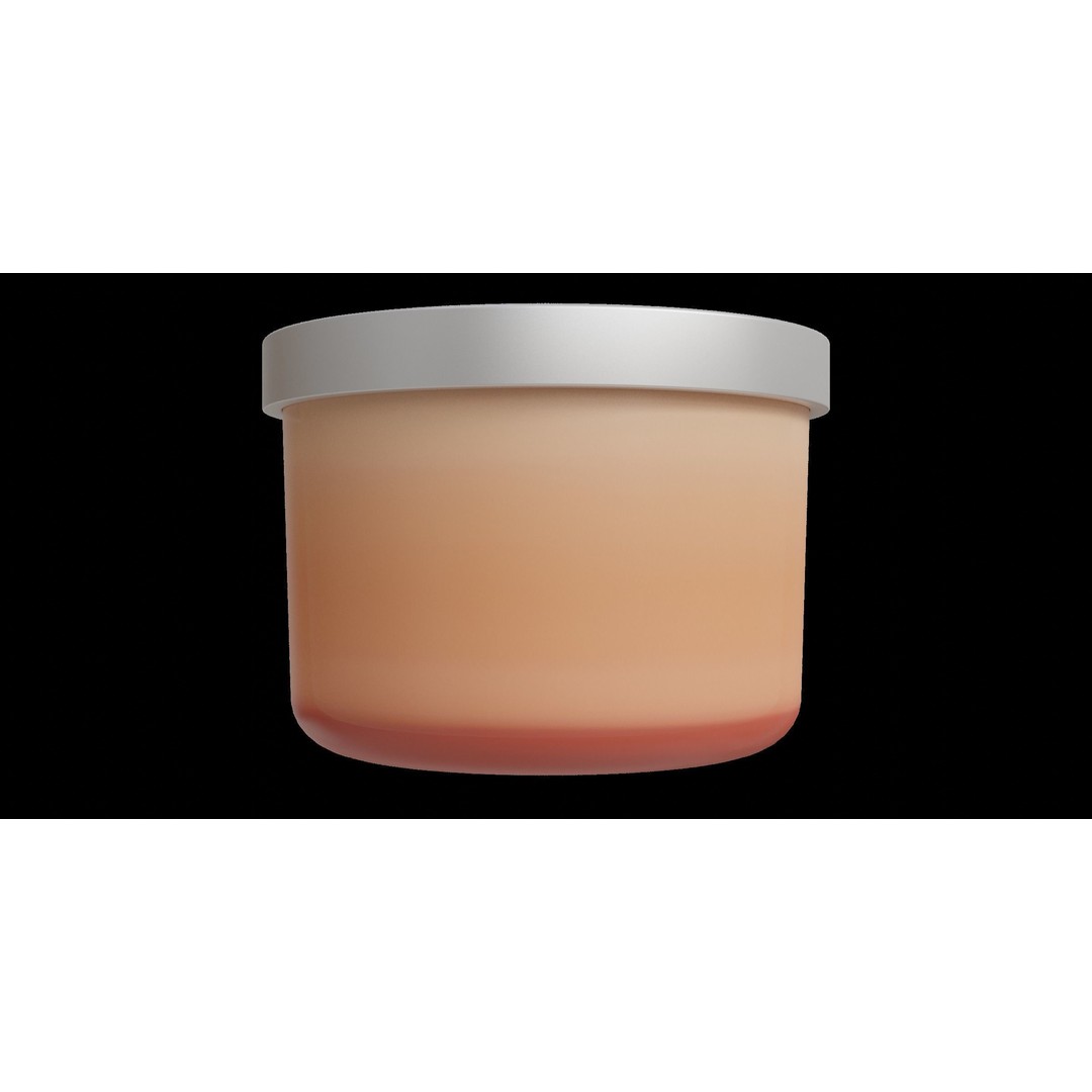 3-Wick Candle 3D Model – Low Poly Furniture Asset, Blender & FBX - View 3