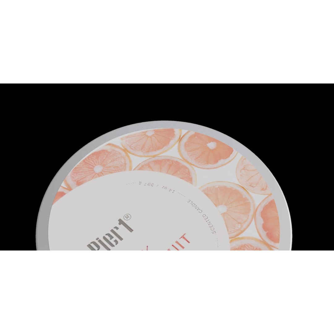 3-Wick Candle 3D Model – Low Poly Furniture Asset, Blender & FBX - View 7