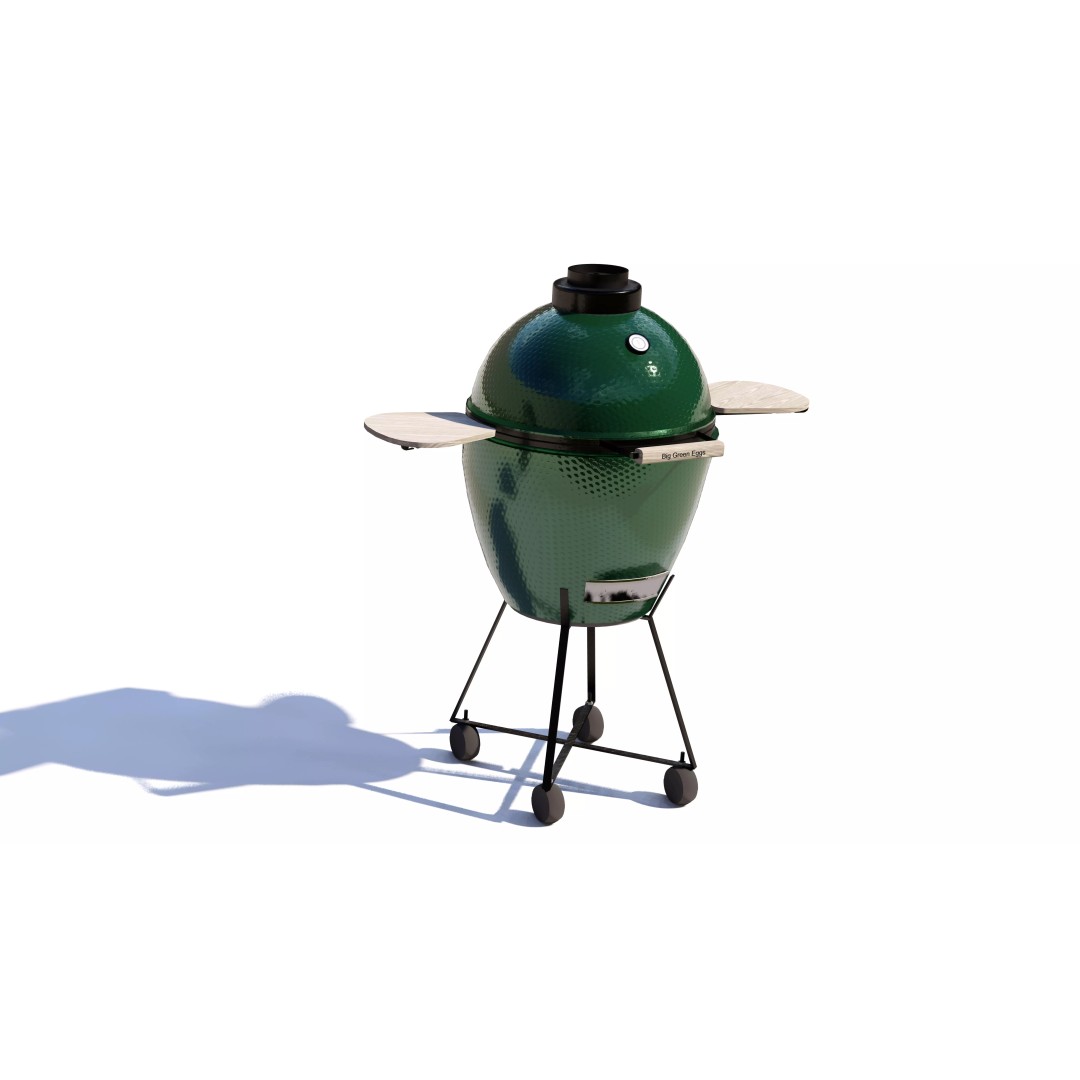 Large Big Green Egg Grill 3D Model – High Poly Ceramic BBQ Asset, FBX - View 2