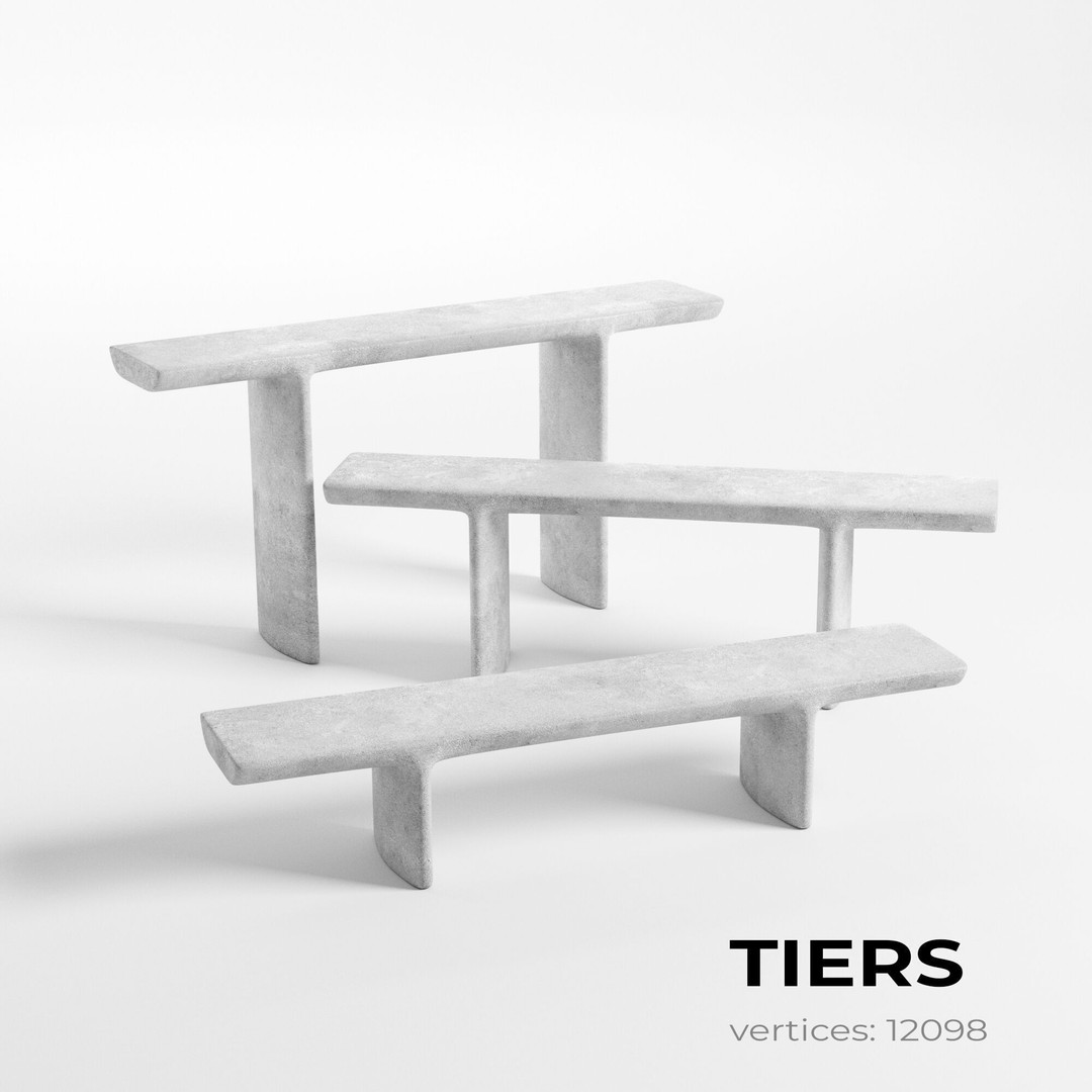 Street Furniture Asset Pack 3D Model – Urban Outdoor PBR Assets, FBX - View 12
