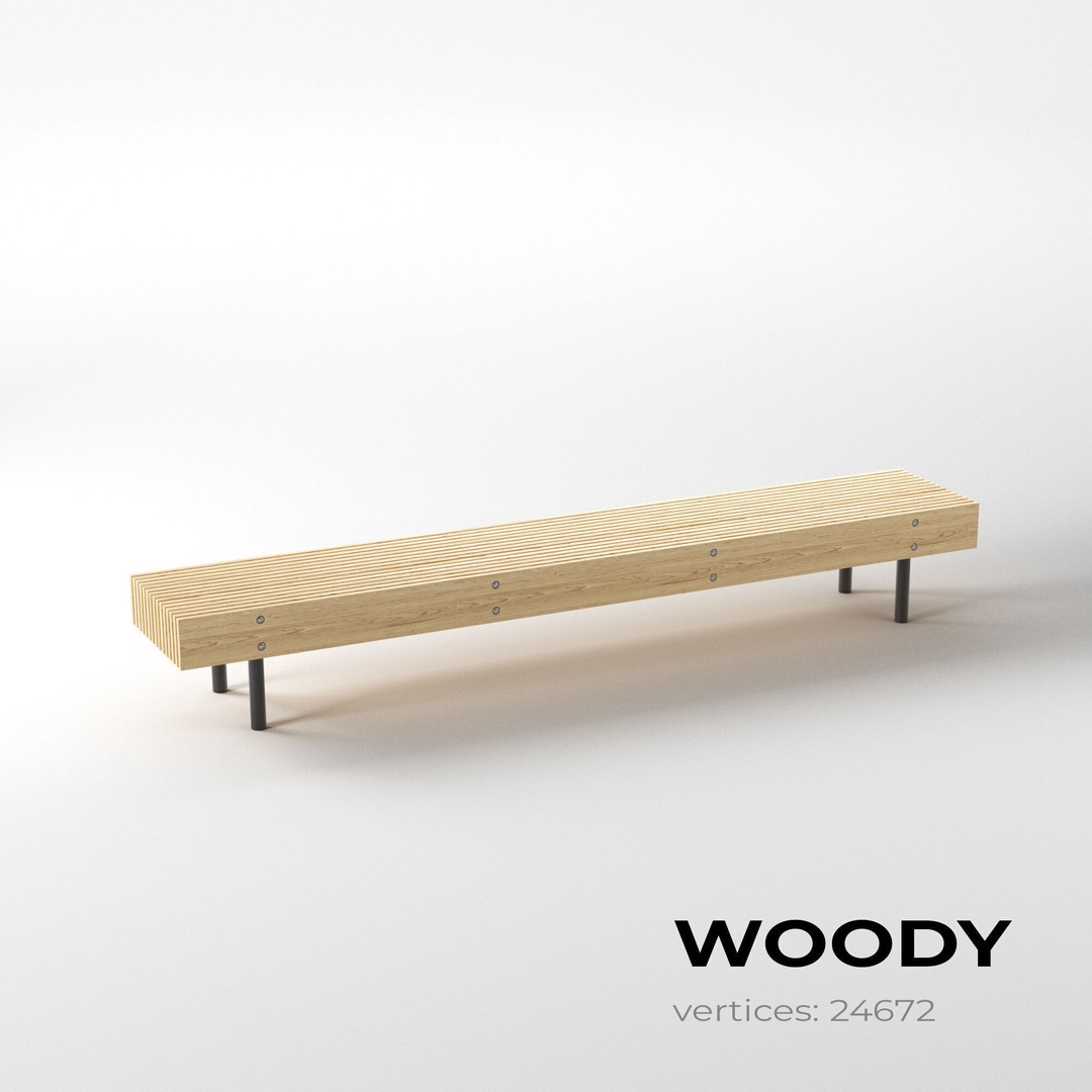 Street Furniture Asset Pack 3D Model – Urban Outdoor PBR Assets, FBX - View 7
