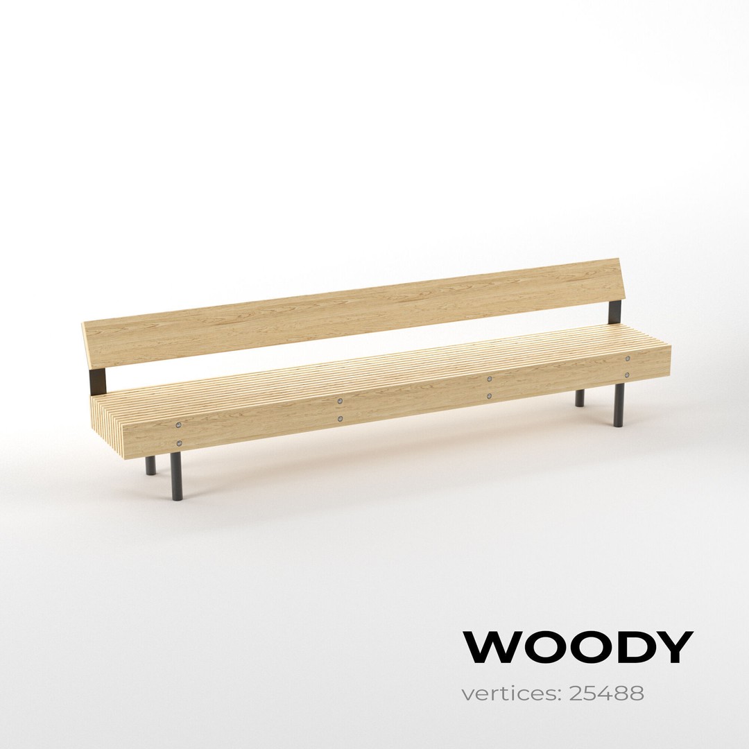 Street Furniture Asset Pack 3D Model – Urban Outdoor PBR Assets, FBX - View 8