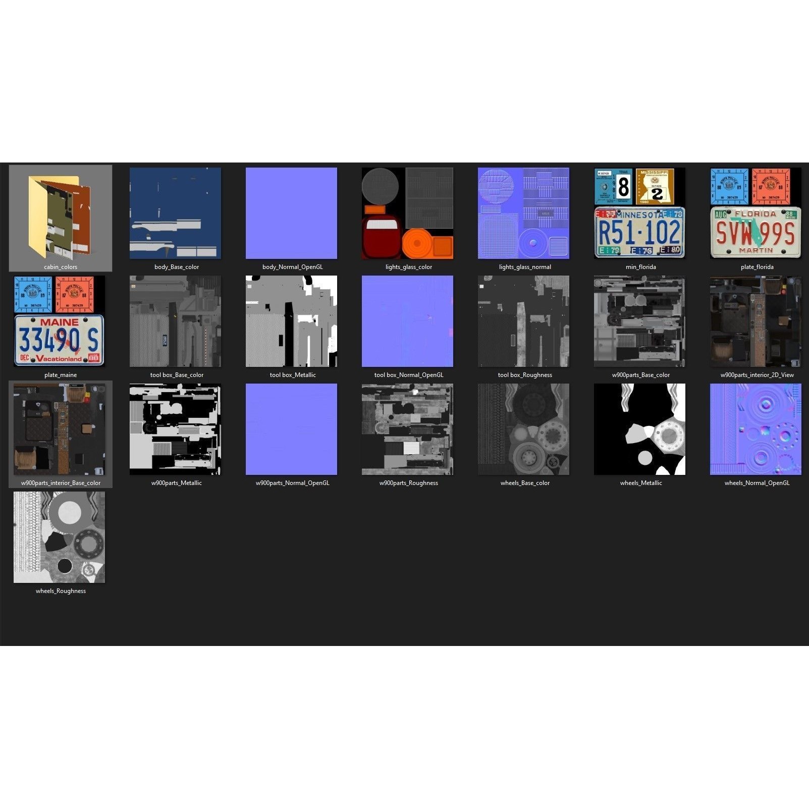 Kenworth W900A Fuel Tanker - Low-Poly Game-Ready 3D Model - View 54