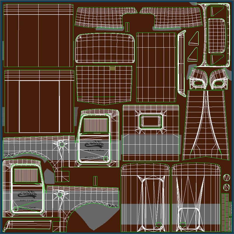 Kenworth W900A Fuel Tanker - Low-Poly Game-Ready 3D Model - View 55
