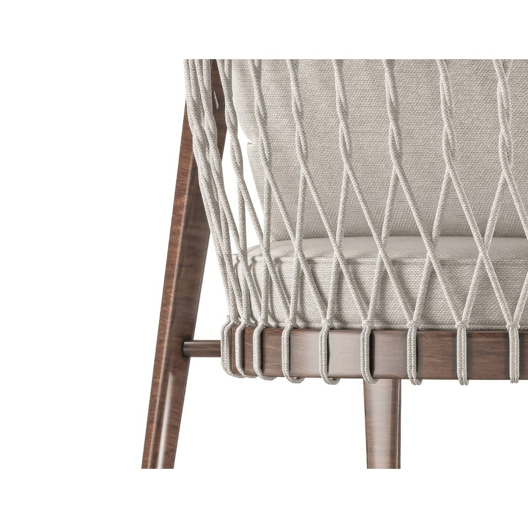 Rako Garden Chair 3D Model – Modern Outdoor Armchair, PBR, FBX
