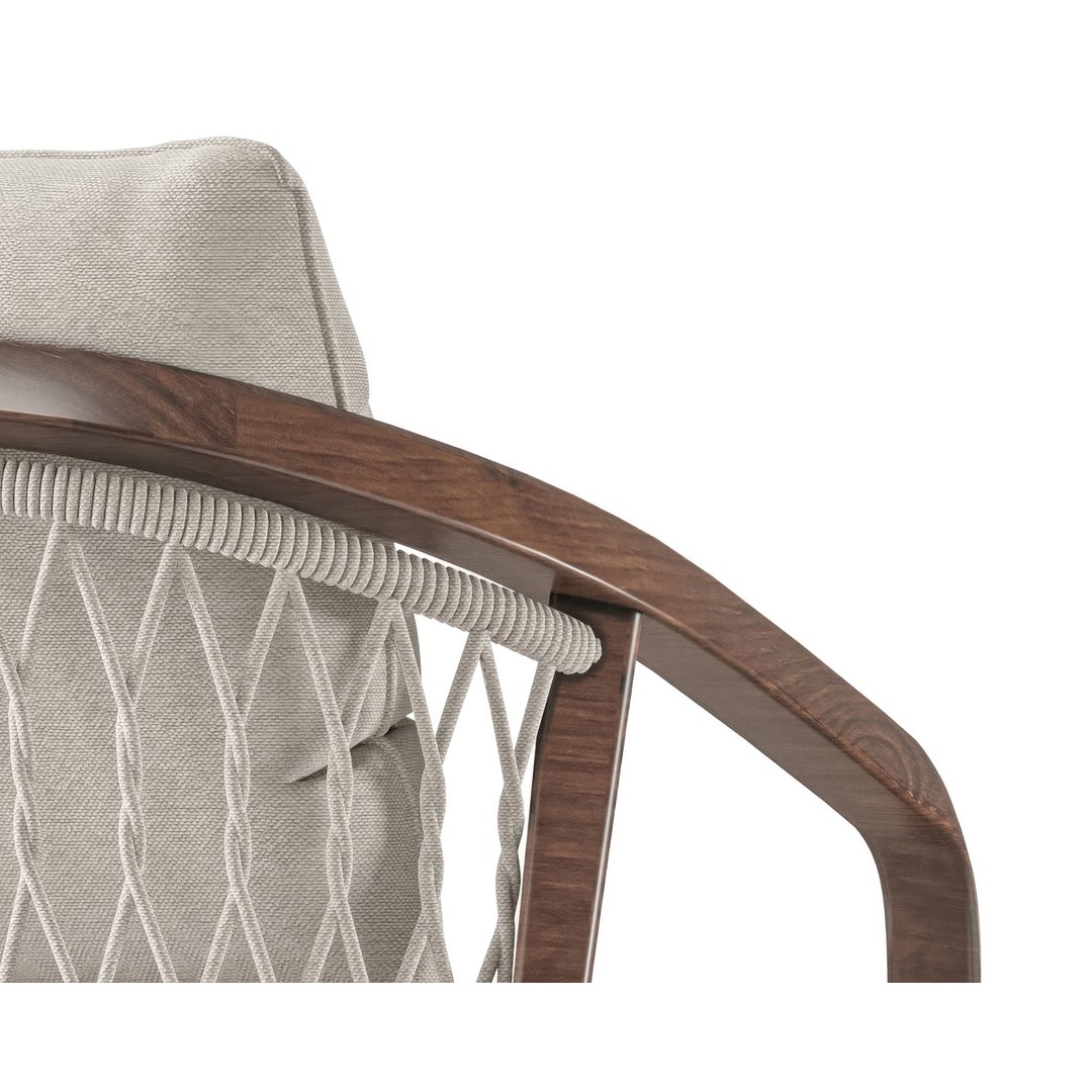 Rako Garden Chair 3D Model – Modern Outdoor Armchair, PBR, FBX - View 14