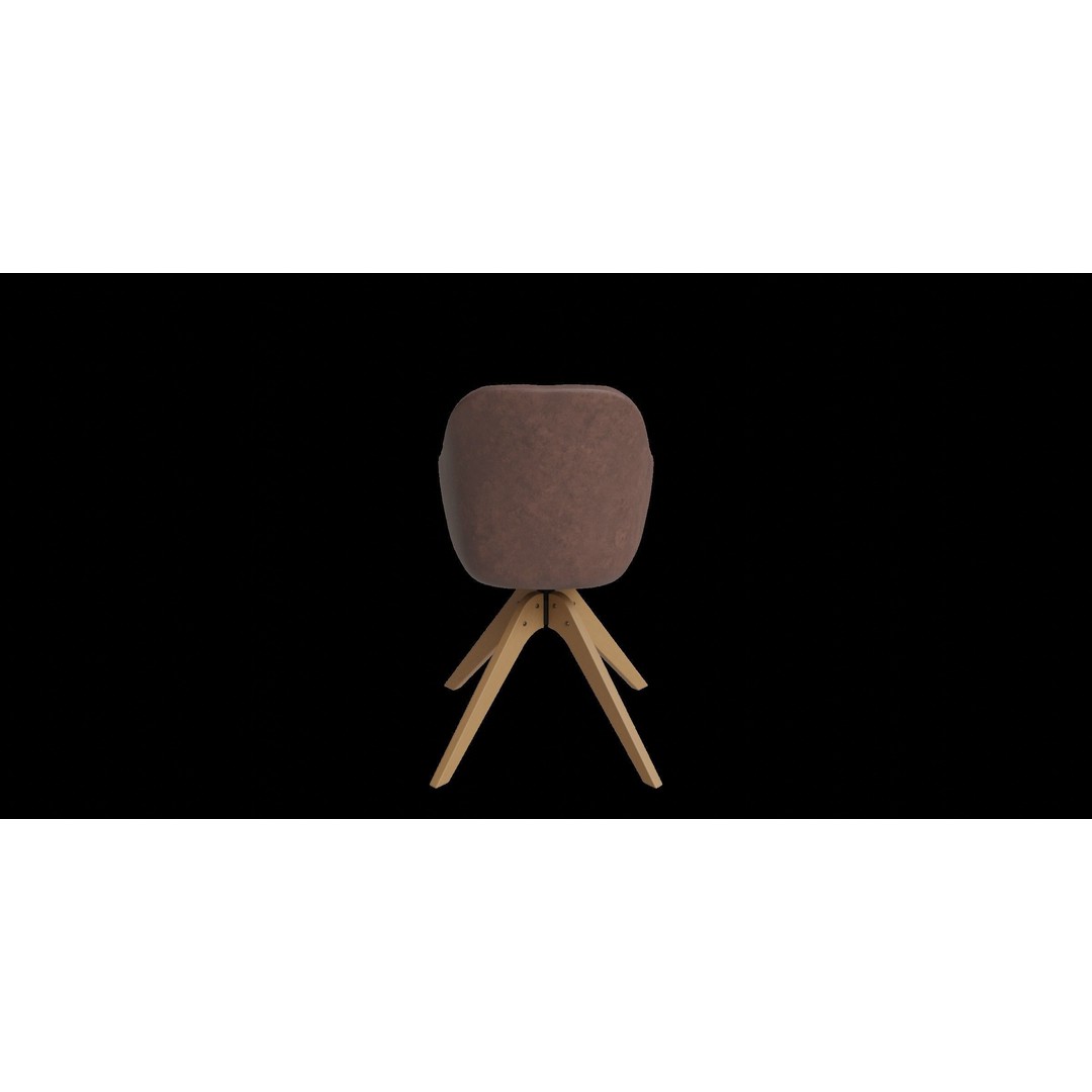 Faux Leather Accent Arm Chair 3D Model – Low Poly PBR Asset, Blender, FBX - View 12