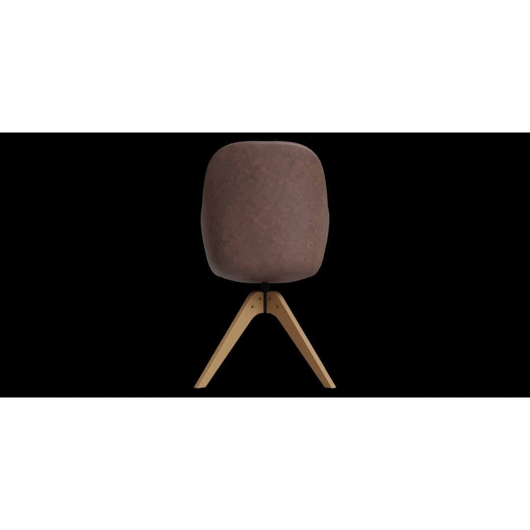 Faux Leather Accent Arm Chair 3D Model – Low Poly PBR Asset, Blender, FBX - View 8