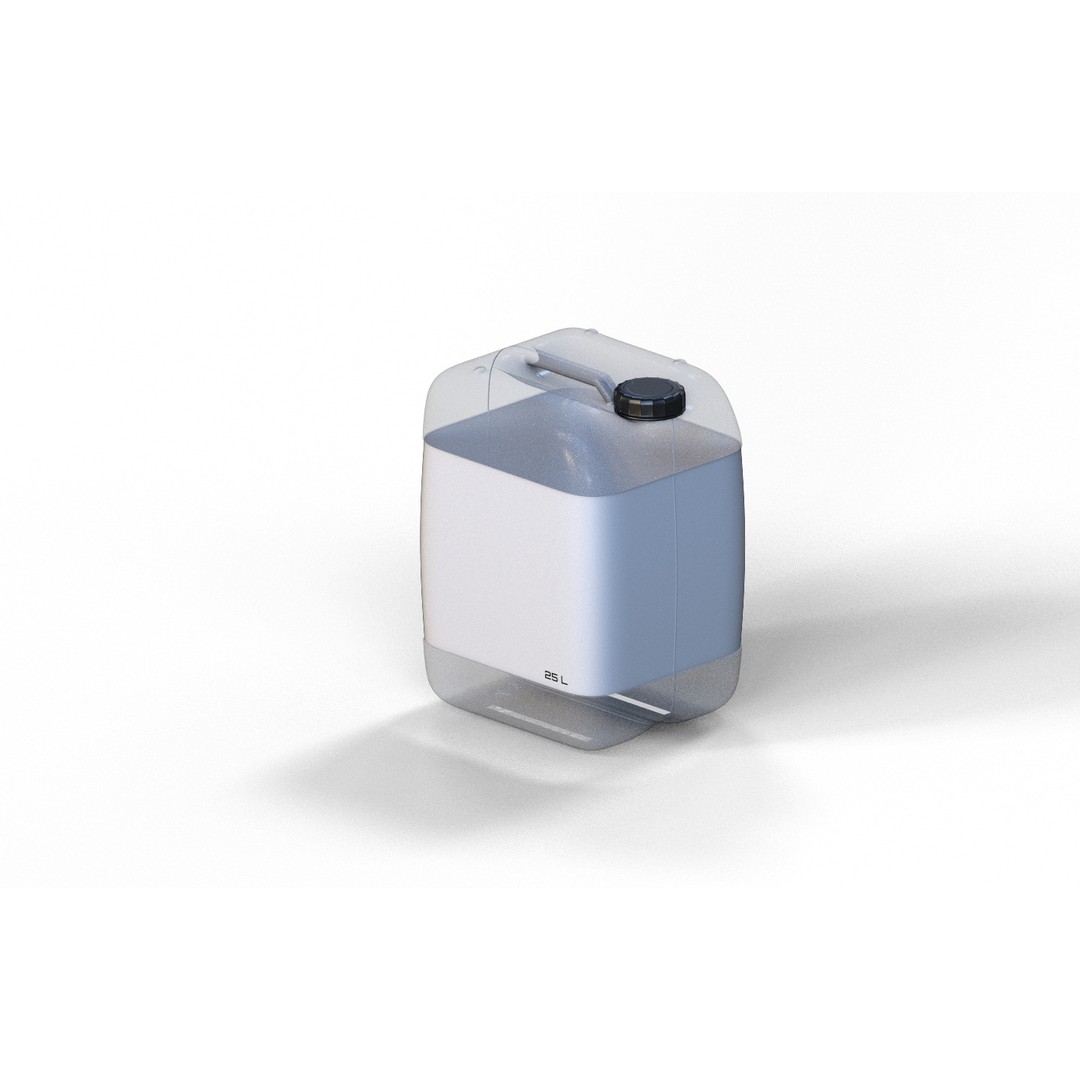 Canister Industrial Carafe 3D Model – Low Poly Game Asset, FBX - View 3