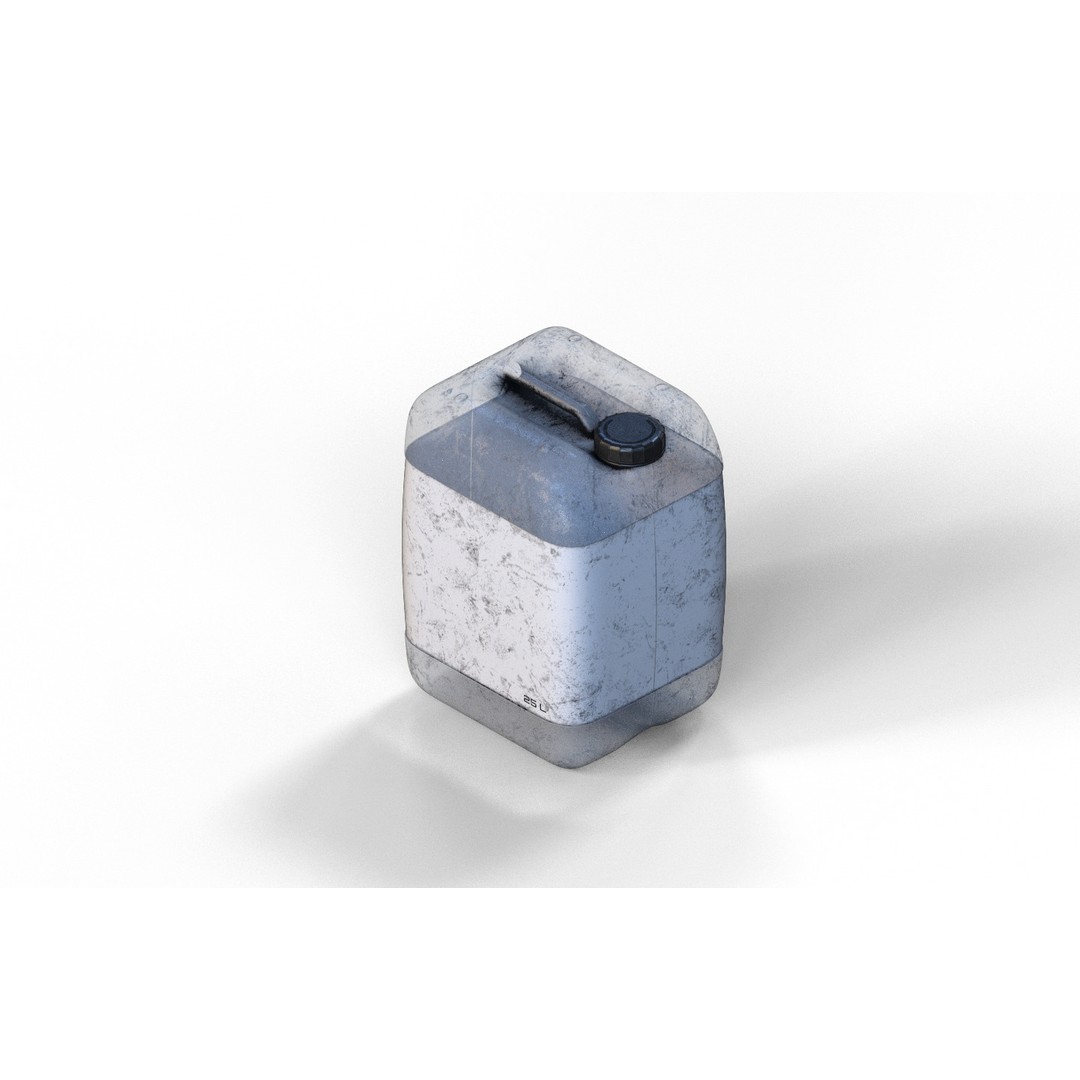 Canister Industrial Carafe 3D Model – Low Poly Game Asset, FBX - View 8