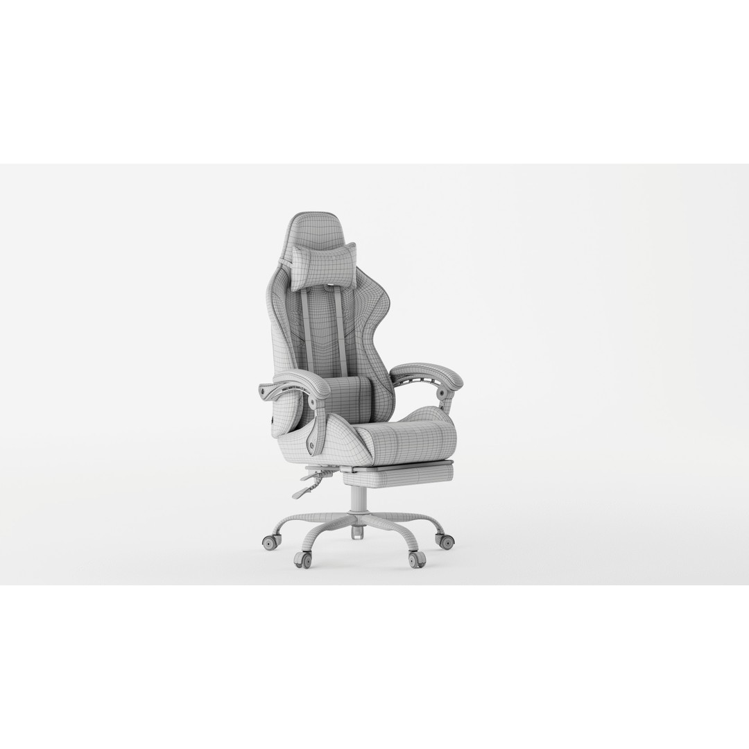 GTPLAYER Gaming Chair 3D Model – High-Quality PBR Interior Asset, FBX, OBJ - View 13